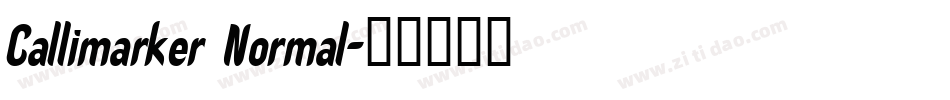 Callimarker Normal字体转换